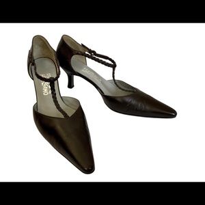 Salvatore Ferragamo “Medea” Women’s Leather Pumps